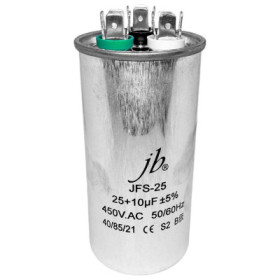 Condensator pentru aparate de aer conditionat, 25uF + 10uF - JFS-25