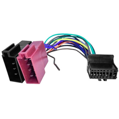 Cablu conector auto cu mufa ISO, Pioneer 16 pini - model 1