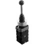 Joystick, cu retinere, 4 pozitii, 2 pereche contacte, 10A/600V