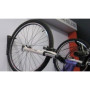 Suport de perete pentru bicicleta, aluminiu, negru, 250x60x125mm