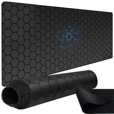 Mousepad pentru Gaming XXL, impermeabil, anti derapant, suprafata mare de lucru, design modern si elegant, 90x40cm