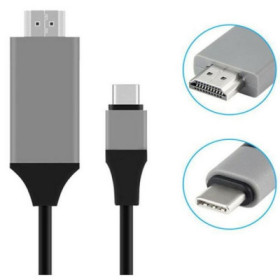 Cablu adaptor, USB Type C la HDMI mama HDTV, 2m