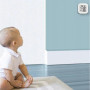 Mini termometru si higrometru de camera, pentru masura temperatura si a umiditatea, negru