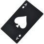 Deschizator sticle, forma carte de poker, 8.5x5.5cm, negru