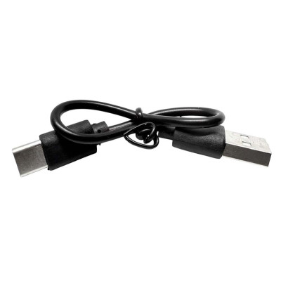 Mini cablu de incarcare, USB - Type-C, 18cm, negru