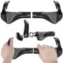 Set manere bicicleta, design ergonomic, anti alunecare, potrivit pentru biciclete de munte si sosea, negru