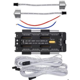 Controler inteligent LED pentru scari cu 32 trepte, senzor de miscare, protectie impotriva scurtcircuitului