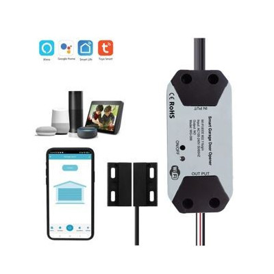 Kit controler releu inteligent, comanda poarta, usa garaj, WIFI, control la distanta cu aplicatia Tuya