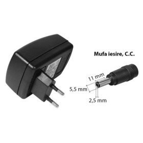 Sursa de alimentare, in comutatie, 100-240V - 5V - 1A, mufa DC 5.5x2.5mm