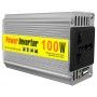 Invertor de tensiune, 12V - 220V - 100W + 5V, USB