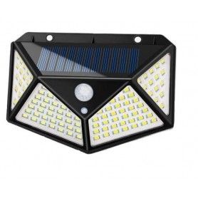 Lampa solara cu 100 led,600LM,cu senzor de miscare, PIR - 2