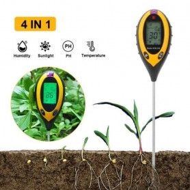 Tester sol de plante digital 4 in 1 PH Umiditate Intensitate Luminoasa, Temperatura Solului - 2