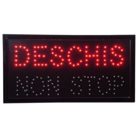 Panou Reclama Afisaj Luminos Led DESCHIS NON STOP - 1