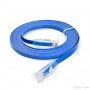 Cablu retea UTP plat, CAT 6 , albastru, mufat 2 x RJ45 - 2