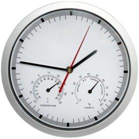 Ceas de perete, termometru/higrometru analogic, Ø255mm - C1005