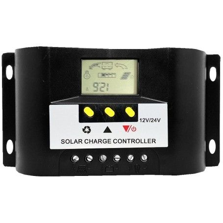 Controler de incarcare curent, pentru panouri solare, afisaj LCD - 12/24V/20A