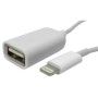 Convertor/adaptor, OTG, USB A, mama - compatibil iPhone 5/6/7 - 20cm