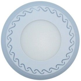 Corp de iluminat cu LED-uri, incastrabil, pentru interior, 220V/12+4W - lumina alb/rece + albastra