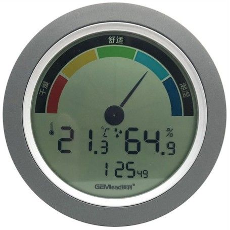 Termometru, higrometru, ceas cu alarma, afisaj LCD - 1