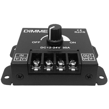 Variator de tensiune, (Dimmer LED) - 12-24V/30A c.c. - 1