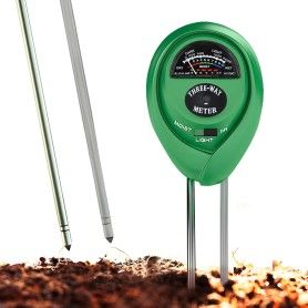 Tester de Sol 3in1 PH Umiditate Intensitate Luminoasa, Tester pentu plante, rotund - 4