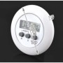 Timer (Cronometru), pentru bucatarie, afisaj LCD, suport magnetic, alb - 4