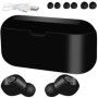 Casti in ear wireless, Bluetooth, Touch, Impermeabil, negru