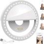 Selfie ring light, 28 led-uri, 3 moduri, 3W, Alb