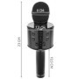 Microfon wireless multifunctional pentru karaoke, difuzor, bluetooth, negru