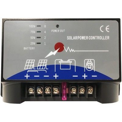 Controler de incarcare curent, pentru panouri solare - 10A