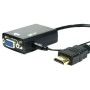 Convertor/adaptor, mini HDMI, tata - VGA, tata + audio, jack 3,5mm - 23cm