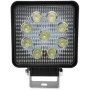 Proiector auto, 9 LED-uri, 10V-30V/27W - lumina alb/rece