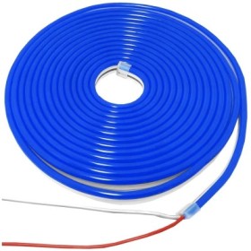 Banda luminoasa, flexibila, cu LED-uri, 12V/2,2A, 26W, rezistenta la umiditate, albastra, 5 ml