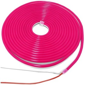 Banda luminoasa, flexibila, cu LED-uri, 12V/2A, 24W, rezistenta la umiditate, roz, 5 ml
