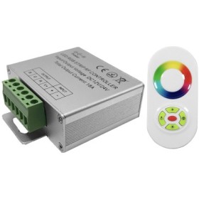 Controler RGB, telecomanda RF, pentru benzi cu LED-uri RGB, 12-24V/8A
