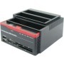 Rack extern (Docking Station) USB 2.0 - 3xHDD SATA, 2,5"/3,5", cititor de carduri, 2xHUB USB 3.0